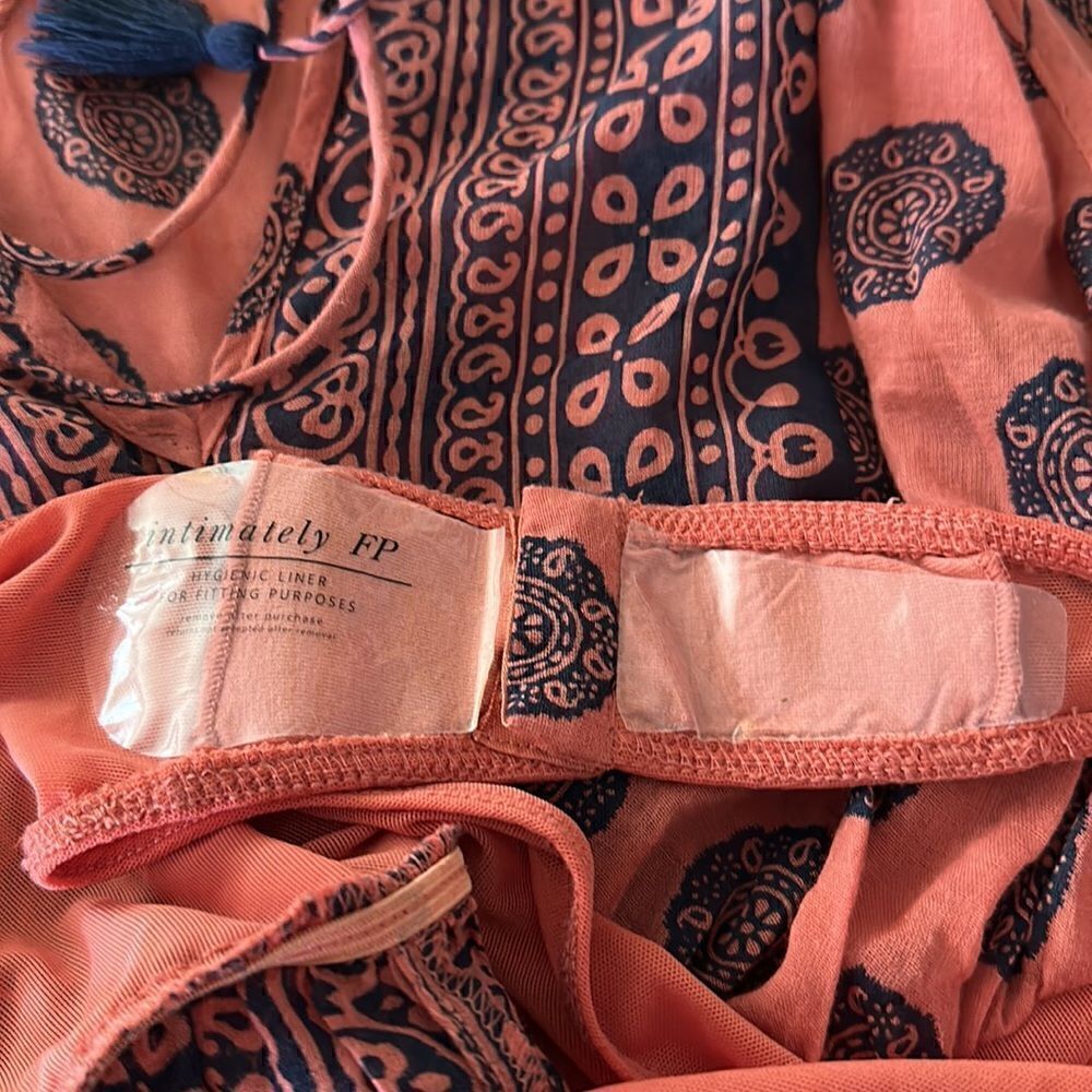 NWT Free People Soul Of The Sun Bodysuit Earth Nature Tank Bodysuit Tassel Boho - Picture 9 of 11